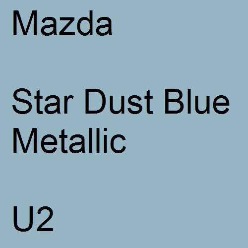 Mazda, Star Dust Blue Metallic, U2.